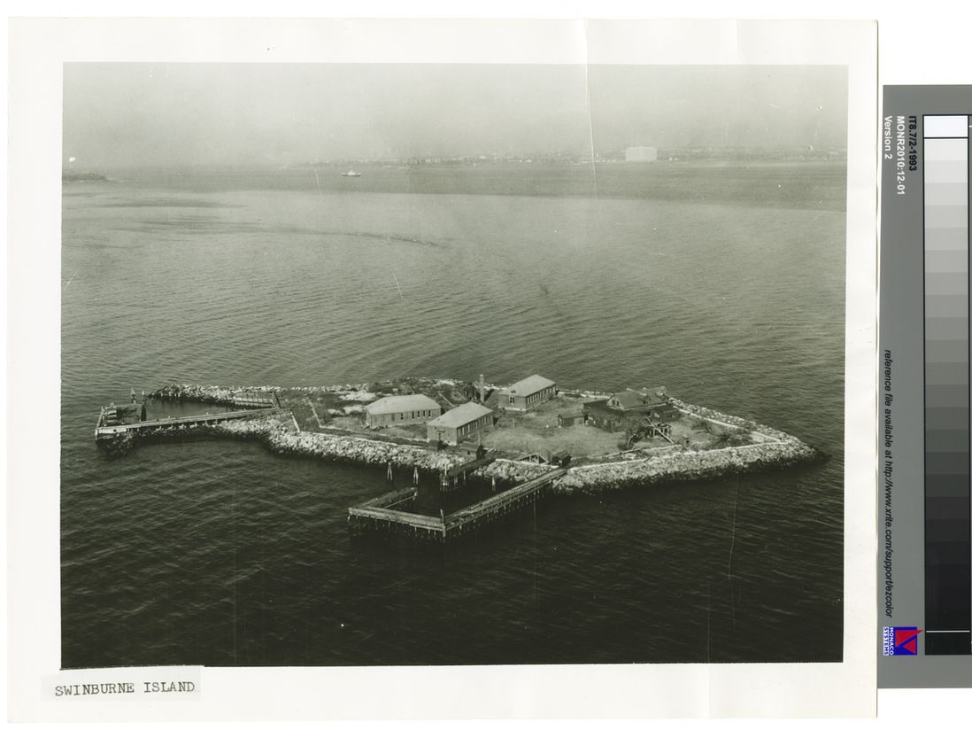 Swinburne Island, 1956. (Photo courtesy of the New York City Municipal Archives)